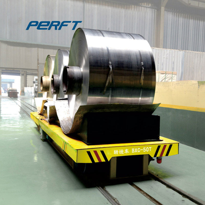 10 Ton Heavy Duty Steel Coil Material Handling Battery Powered Rail Coil Transfer Cart Industrial Graded Electric Supplier